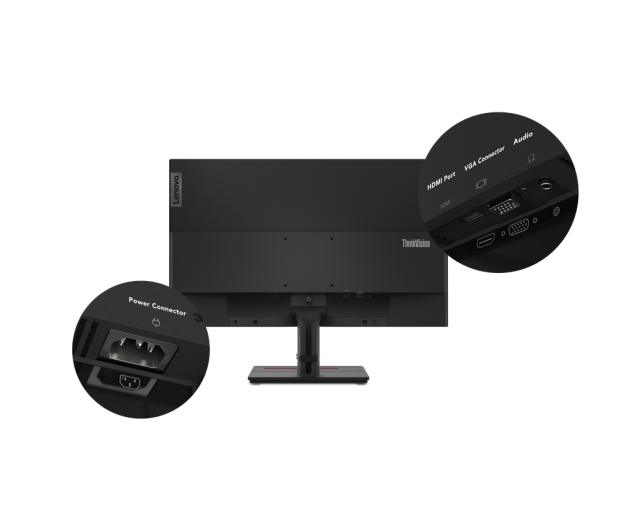 Lenovo 27'' ThinkVision S27e-20 62AFKAT2EU Czarny - 1468352 - zdjęcie 8